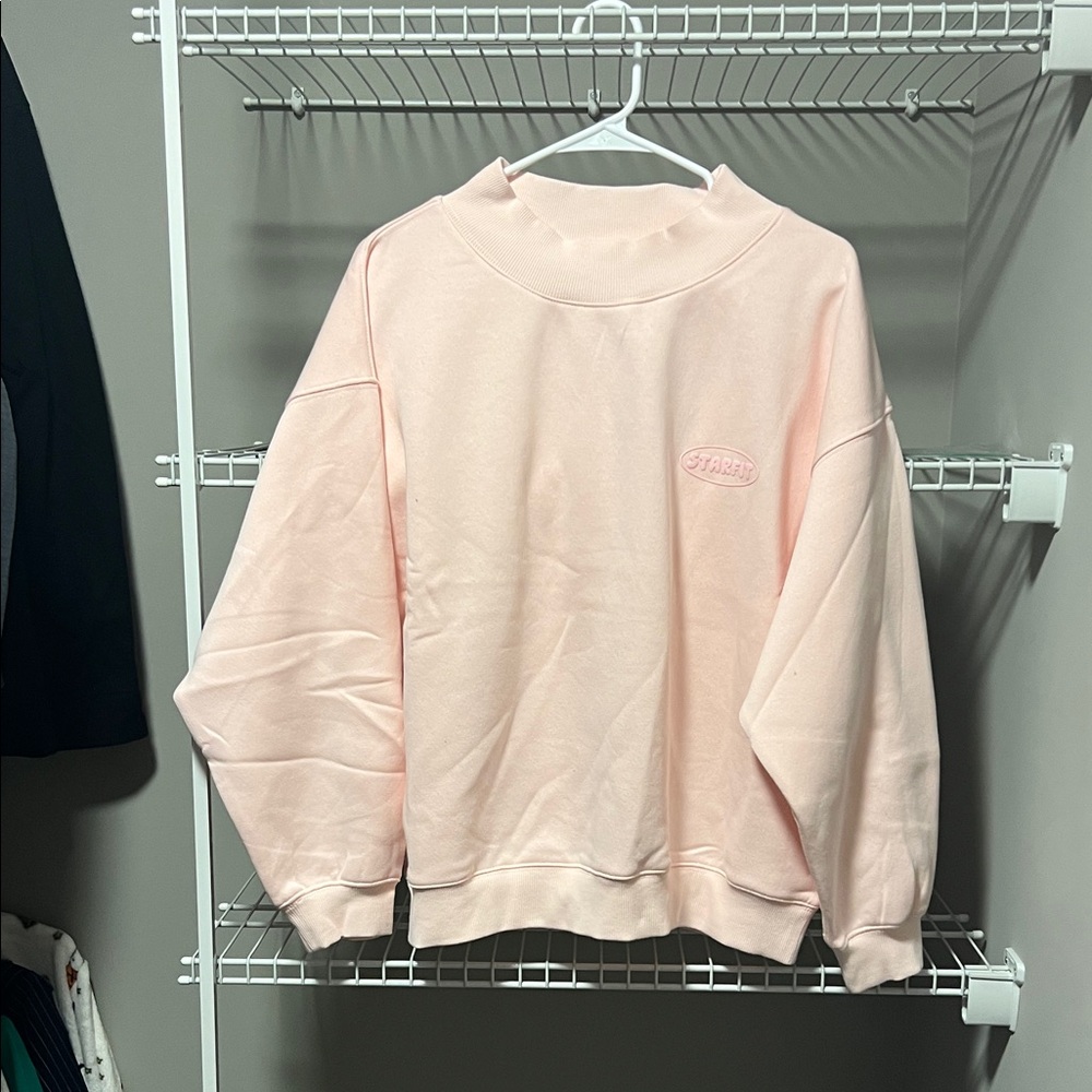 NWT * Starfit Women's Soft Pink Sweatshirt - Size Medium - Picture 5 of 9